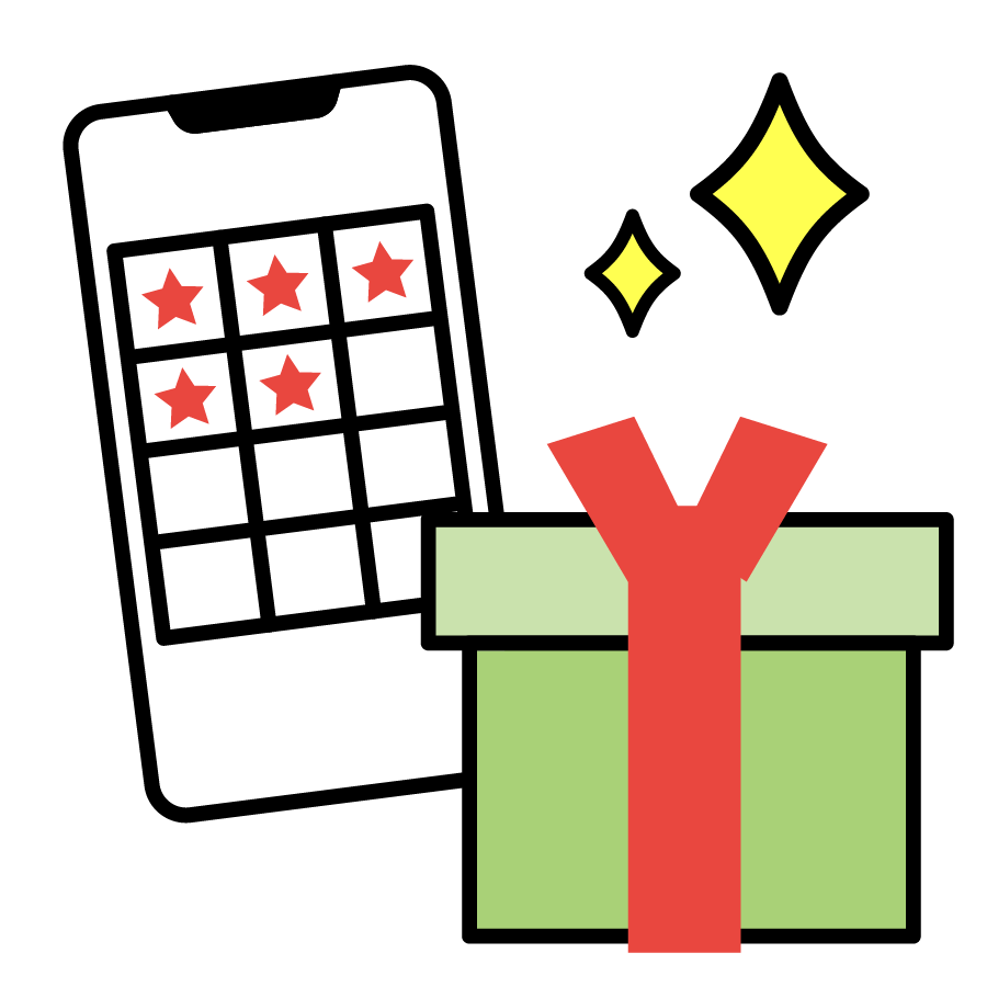 プレゼント応募の図